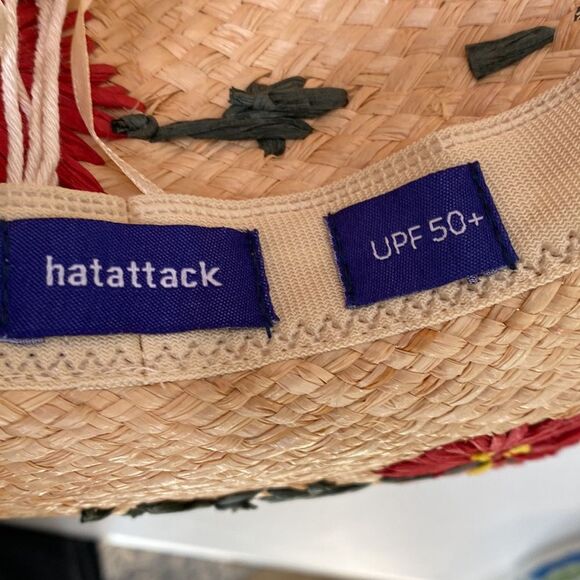 Hat Attack Charlotte Embroidered Floral Sunhat UPF 50+ Fringe Adjustable main image 13